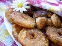Пончики фруктовые вкусные и хрустные