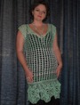 Вязаное платье-туника крючком.Автор -ЕЛЕНА БАС.