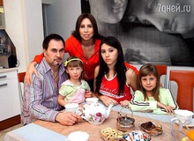 Валерий Меладзе с первой женой и дочерьми фото
