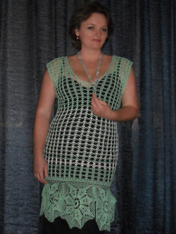  .   . Knitted dress. Author Elena Bas. , .