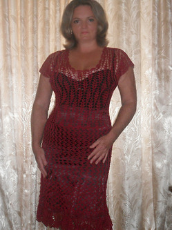  .   .Knitted dress. Author Bas Elena.