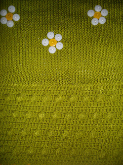   .   .Knitted baby dress. Author Elena Bas.