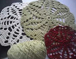   .  2.Crocheted pattern