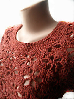    .  .What I'm knitting. Knitted tunic.