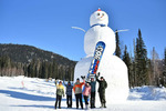 На курорте Шерегеш соорудили самого большого в России снеговика