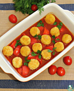Постные тефтели в томатно-овощном соусе